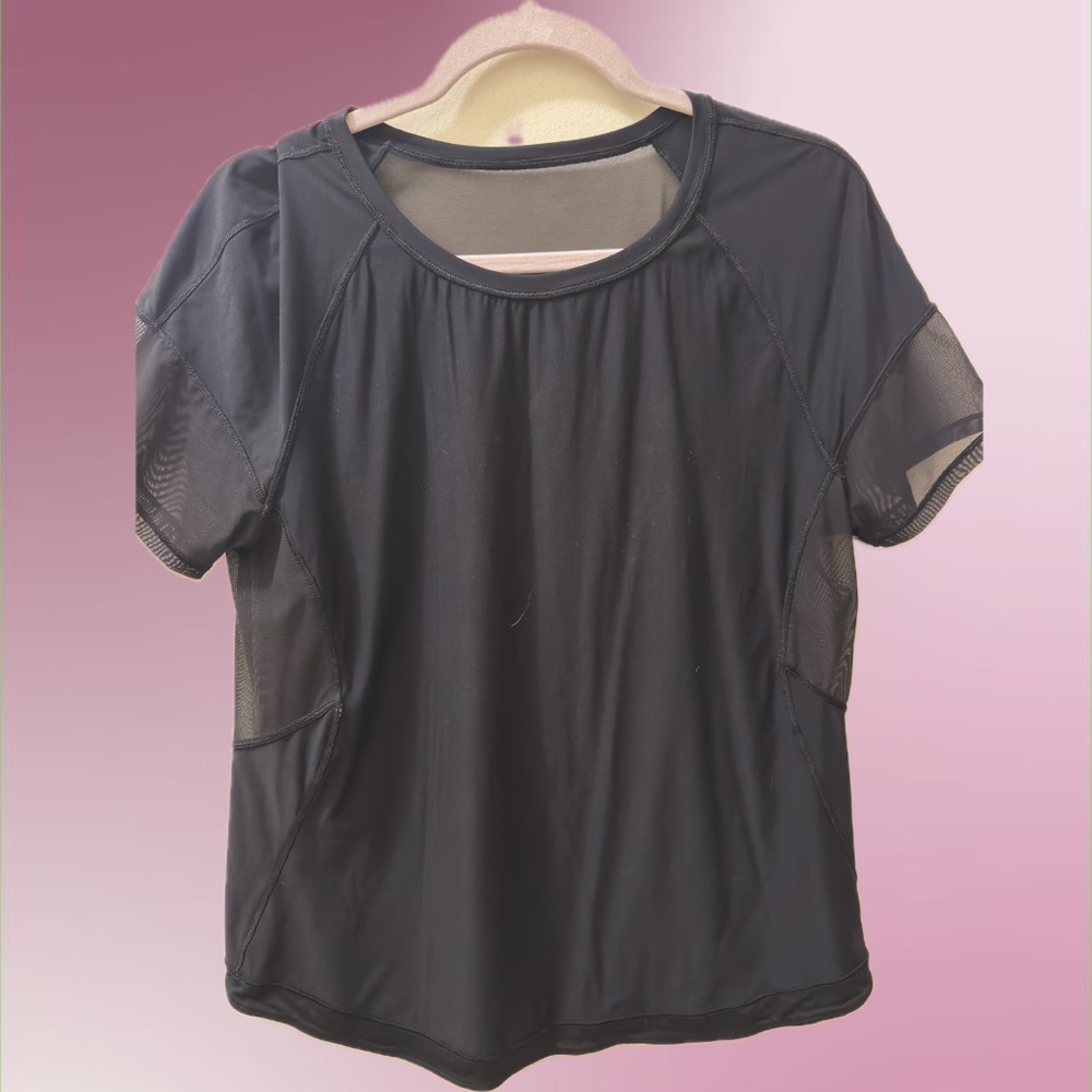 lululemon athletica Black Athletic Shirt
